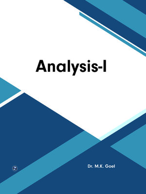 cover image of Analysis-I
